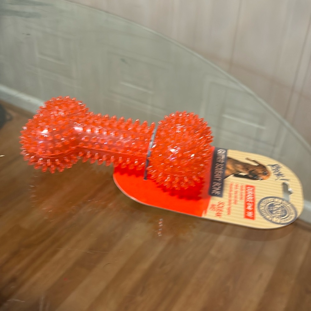Brand New Dog Plastic Bone With Squeaker